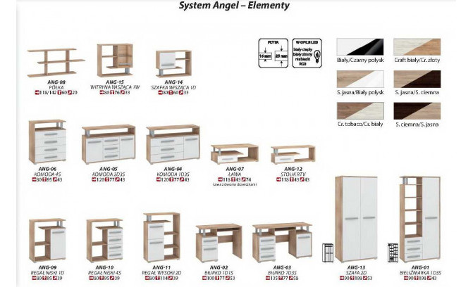 Комплект мебели ANGEL MEBLOCROSS ANGEL 3